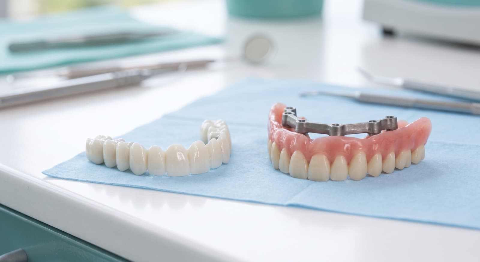 All-on-X Materials Compared: Monolithic Zirconia vs Acrylic-Titanium Hybrid